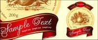 Vector bottles paste