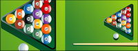 Billiards motion vector material