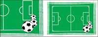 Vector material pitches floor plan.