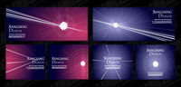 Radiating light background