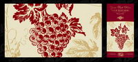 Vector material posted on wine bottles-2