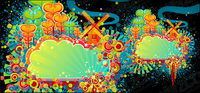 Fun color trends design elements
