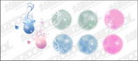 Dreams in the ink pattern vector material-1
