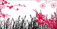 Fashion flowers, pattern, lace series