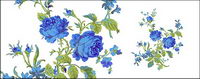 Hand-painted flowers layered material psd-6