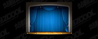 Blue curtain