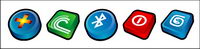 Three-dimensional computer cartoon icon transparent PNG-2