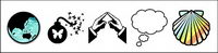 Fractal trend of computer system design icon png