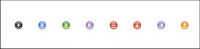Crystal web design small circular icon png
