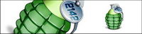 Beautiful grenade icon png