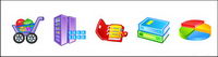 Web Design commonly used cartoon style icon png