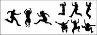 The figure jumps Vector