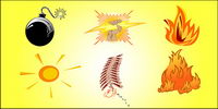 Vector cartoon material-1