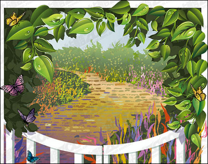 Vine leaves Vector