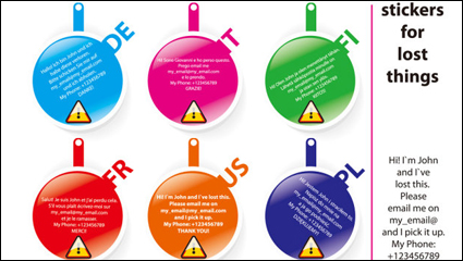 Fine label 02-- vector material