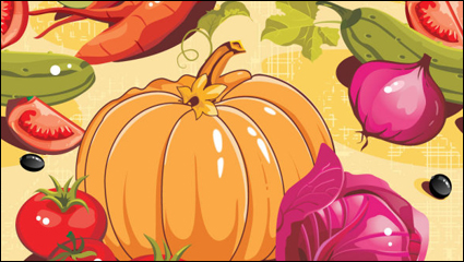 Cartoon vegetables 02 - vector