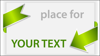 The green stereo instructions label 01 - vector material