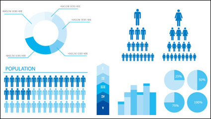Information Statistics icon 01 - vector material