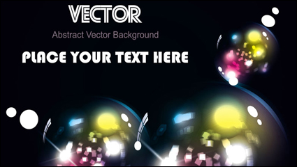 Gorgeous dynamic starlight background 02 - vector material