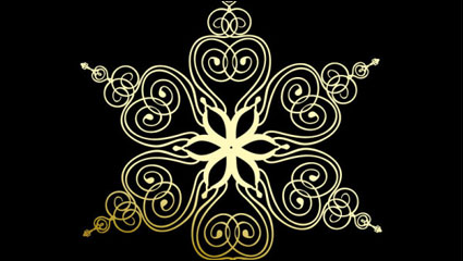 Beautiful snowflake pattern 03 - vector material