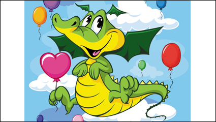 Cartoon image 04 - vector material