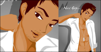 Sexy men vector
