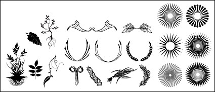 Go Media produced vector material - Continental lace patterns and radio