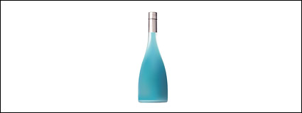 AI realistic rendering of the bottle vector material