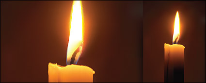 AI realistic rendering of the candles