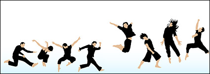 The figure jumps