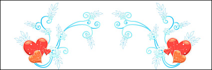 Christmas exquisite lace Vector material-11