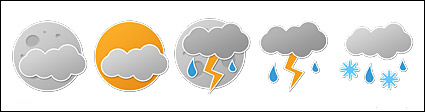 Stickers style weather png computer icon