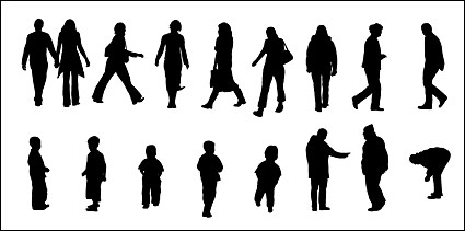 Vector material of various characters in Pictures